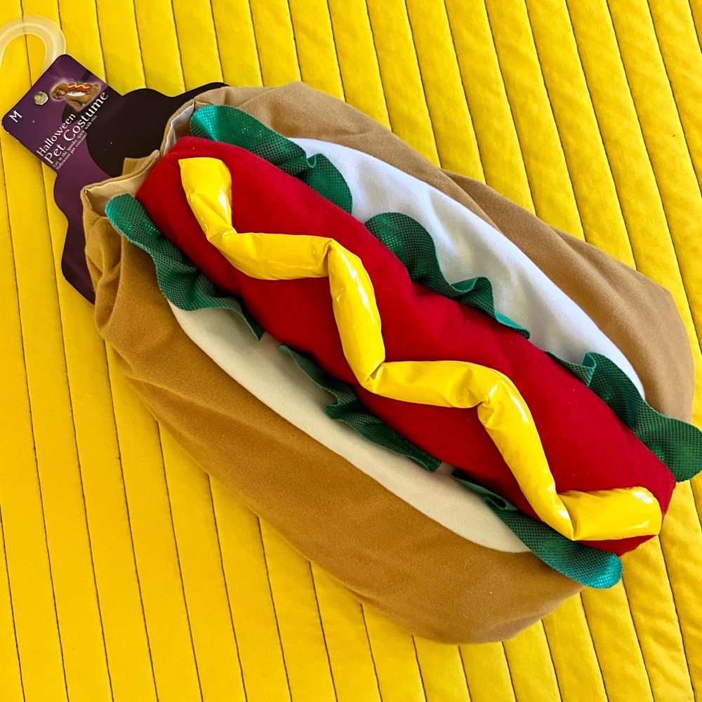 NWT 🌭 Hot Dog 🌭 Halloween Pet Costume Medium 🎃 👻  Dog Cat
